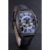 Franck Muller Casablanca White Dial Numbers Black Croco Strap 80303