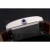 Cartier Tank Black And White Dial Stainless Steel Case Brown Leather Strap  622763