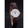 Longines La Grande Classique White Dial Brown Leather Strap Femme  622120