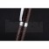 Christian Dior Silver Rimmed Fully Embossed Brown Ballpoint Pen  622731