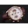 Tag Heuer Carrera Rose Gold Case White Dial Brown Leather Strap 98245