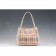 Burberry Small Haymarket Check Tote Bag White 607798