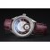 Omega DeVille Prestige Dark Red Dial Silver Diamond Case Dark Red Leather Bracelet  1454121