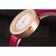 Hermes Classic MOP Dial Magenta Leather Bracelet 801388
