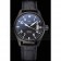 Swiss IWC Mark XVII Black Steel Case Black Dial Black Leather Bracelet  622667