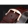 Swiss IWC Portofino Gold Case Black Dial Brown Leather Bracelet  622669
