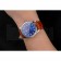 Swiss Rolex Datejust Blue Dial Stainless Steel Case Light Brown Leather Strap