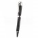 MontBlanc Silver Tipped And Rimmed Black Enamel Ballpoint Pen With MB Engraving