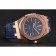 Swiss Audemars Piguet Royal Oak Blue Dial Gold Case Blue Leather Strap