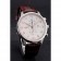 IWC Portugieser Chronograph White Dial Rose Gold Hands And Numerals Steel Case With Diamonds Brown Leather Strap
