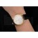 Swiss Rolex Cellini White Dial Gold Case Black Leather Strap