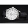 Swiss Rolex Cellini Time Silver Case White Dial Black Leather Bracelet   622653