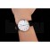 Swiss Longines Grande Classique White Dial Roman Numerals Stainless Steel Case Black Leather Strap