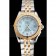 Breitling Colt Lady Light Blue Dial Diamond Hour Marks Gold Bezel Stainless Steel Case Two Tone Bracelet