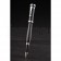 MontBlanc Silver Trimmed Black Ballpoint Pen With  MB Engraved Cap