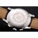 Patek Philippe Chronograph White Dial Blue Hands Stainless Steel Case Brown Leather Strap