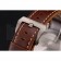 Swiss Panerai Submersible Left Handed Black Embossed Case Stainless Steel Case Brown Leather Strap