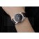 Patek Philippe Geneve Calatrava Crystal Studded Hour Marker Black Dial Black Leather Strap 98170