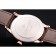 Patek Philippe Calatrava White Dial Rose Gold Case Brown Leather Strap