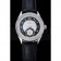 Omega DeVille Prestige Black Dial Silver Diamond Case Black Leather Bracelet  1454120