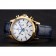 Omega Chronograph White Dial Gold Case Blue Leather Strap