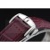 Omega DeVille Prestige Dark Red Dial Silver Diamond Case Dark Red Leather Bracelet  1454121