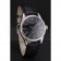Swiss Rolex Cellini Black Dial Steel Case Black Leather Strap