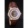 Omega Swiss DeVille Rose Gold Bezel Brown Leather Strap 7616