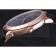 Patek Philipe Calatrava Roze Gold Polished Bezel Black Leather Bracelet 801432