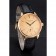 Patek Philippe Calatrava Gold Dial Gold Case Black Leather Strap