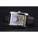 Cartier Tank White Dial Stainless Steel Case Black Leather Strap  622761