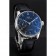 Swiss IWC Portuguese Black Dial Silver Case Black Leather Bracelet 1453903