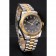 Swiss Rolex Datejust Black Dial Stainless Steel Case Gold Bezel Two Tone Bracelet
