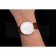 Patek Philippe Calatrava White Dial Rose Gold Case Brown Leather Strap