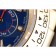 Rolex Daytona Gold Case Blue Dial Black Leather Strap