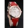 Burberry The City Classic Silver Dial Red Bracelet  622567