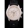 Breitling Transocean White Dial Black Rubber Strap Rose Gold Bezel