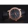Omega De Ville Prestige Co-Axial Black Dial Rose Gold Diamond Case Black Leather Strap Roman Numeral