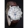 Omega De Ville Moonphase White Dial Silver Case Brown Leather Bracelet  1454226