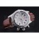 Breitling Chronomat Evolution White Dial Brown Leather Bracelet  622517
