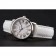 Cartier Ronde White Dial Stainless Steel Case White Leather Strap