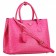 Prada Double Tote Ostrich Leather Bag Fuchsia