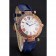 Franck Muller Double Mistery 4 Saisons White Dial Rose Gold Case Blue Leather Strap