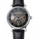 Patek Philippe Grand Complications Black Skeleton Dial Stainless Steel Case Black Leather Strap 1453812