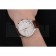 IWC Portugieser Chronograph White Dial Rose Gold Hands And Numerals Steel Case With Diamonds Brown Leather Strap