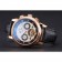 Patek Philippe Perpetual Calendar Tourbillon Two Tone Dial Rose Gold Case Black Leather Strap