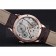 Patek Philippe Geneve Two Dial Gray Dial Rose Gold Bezel Brown Leather Band  622148