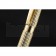 Christian Dior Vertically Grooved Gold Ballpoint Pen  622747