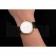 Patek Philippe Calatrava White Dial Diamond Markings Gold Case Black Leather Strap