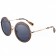 Miu Miu Noir Light Grey Full Circle Round Frames Sunglasses 307886
